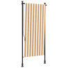 Estore de rolo exterior 100x270 cm tecido/aço laranja e branco 2