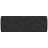 Cabecero de cama acolchado terciopelo negro 120 cm 5