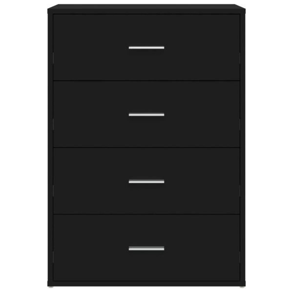 Aparador de madera de ingeniería negro 60x31x84 cm M 5