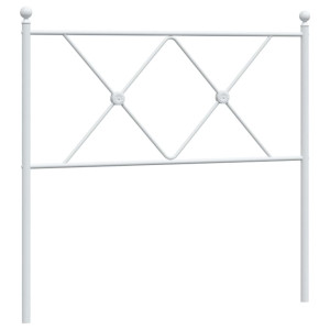 Cabecero de metal blanco 90 cm H