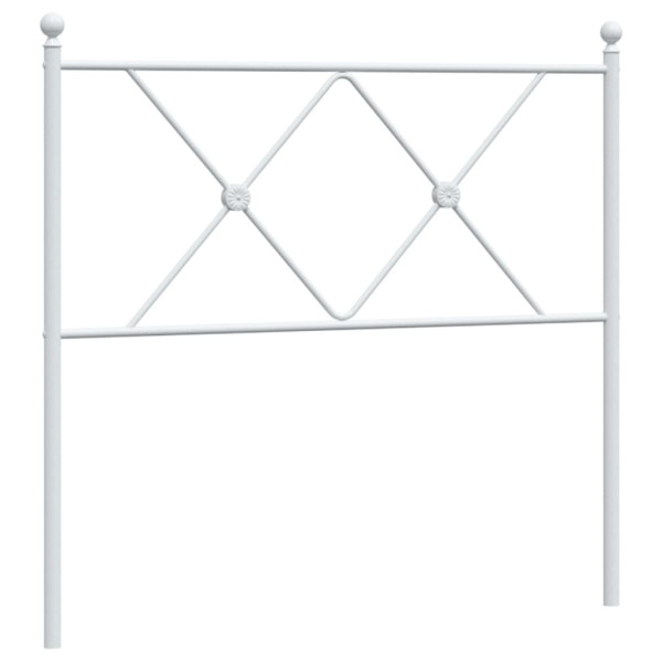 Cabeceira de cama 90 cm metal branco M 2