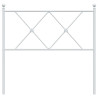 Cabeceira de cama 90 cm metal branco 4