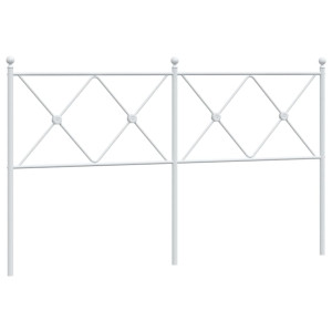 Cabecero de metal blanco 150 cm H