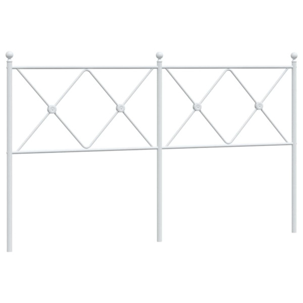 Cabeceira de cama 150 cm metal branco M 2