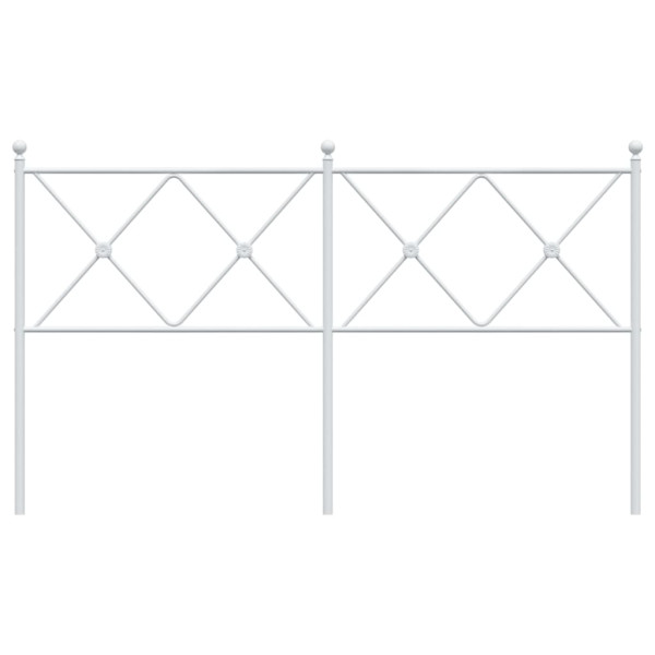 Cabeceira de cama 150 cm metal branco M 4
