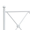 Cabecero de metal blanco 150 cm 5