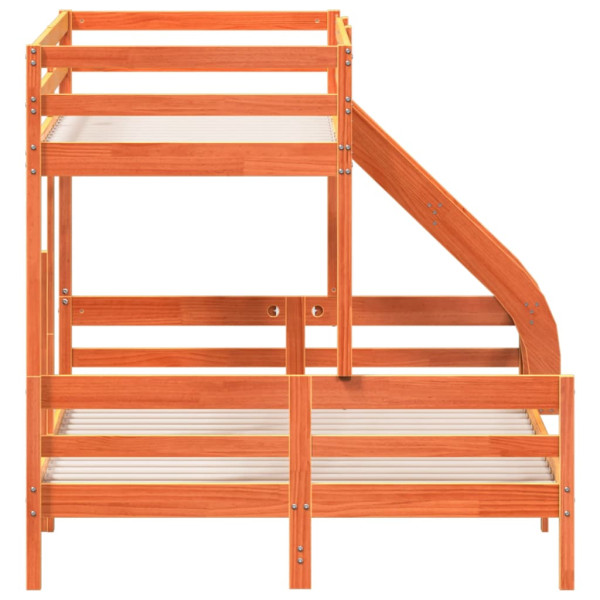 Litro de madeira maciça de pinho marrom 90x200/140x200 cm M 5