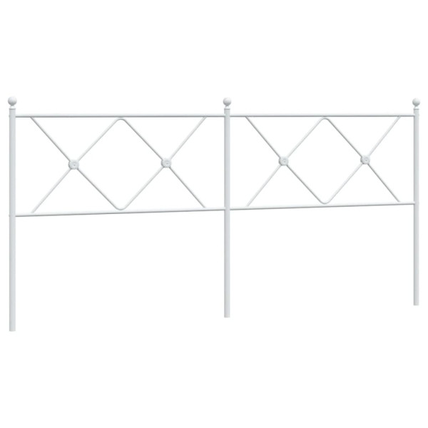 Cabeceira de cama 180 cm metal branco M 2
