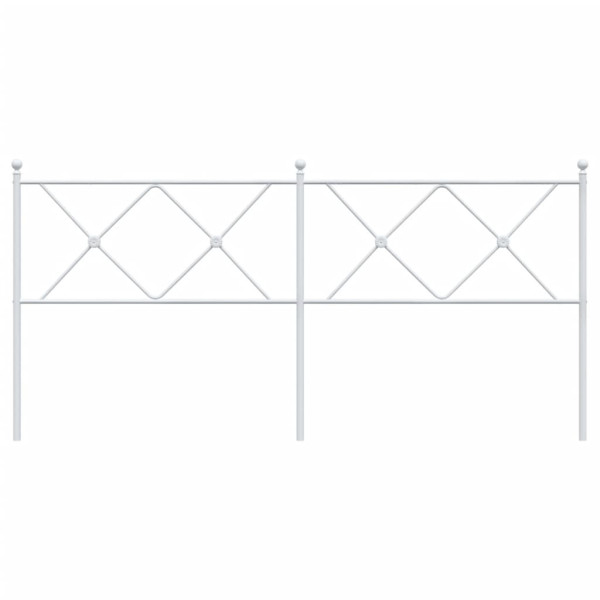 Cabecero de metal blanco 180 cm M 4