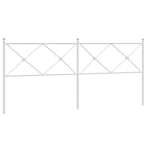 Cabeceira de cama 193 cm metal branco H