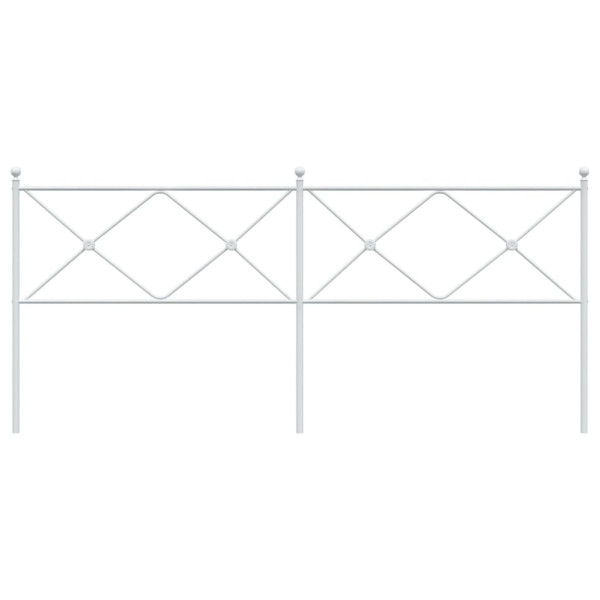 Cabeceira de cama 193 cm metal branco M 4