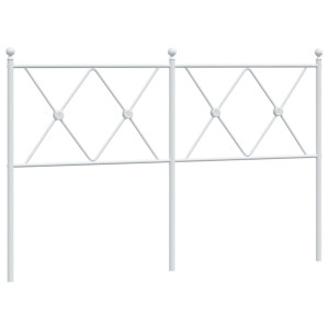 Cabecero de metal blanco 137 cm H