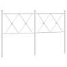 Cabecero de metal blanco 137 cm 2