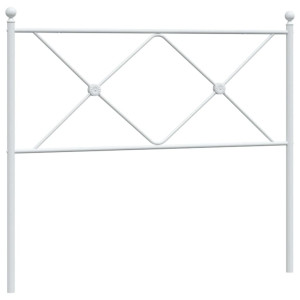 Cabecero de metal blanco 107 cm H