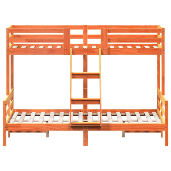 Beliche 80x200/140x200 cm madeira de pinho maciça castanho-mel M 4