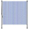 Persiana enrollable exterior tela acero azul blanco 150x270 cm 3