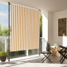 Estore de rolo exterior 150x270 cm tecido/aço laranja e branco 1
