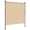 Estore de rolo exterior 150x270 cm tecido/aço laranja e branco 5