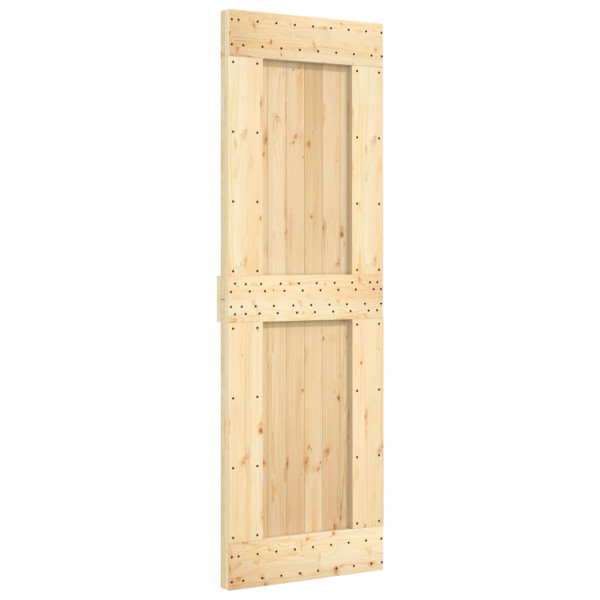Puerta corredera con herrajes madera maciza de pino 70x210 cm M 3