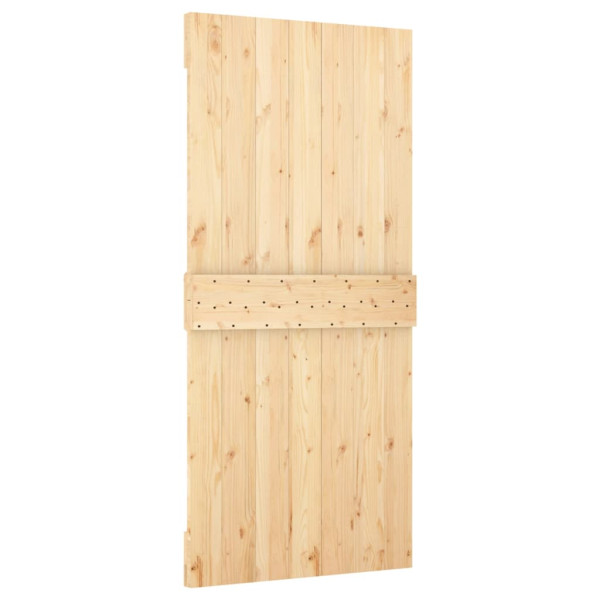 Puerta corredera con herrajes madera maciza de pino 95x210 cm M 5