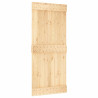 Puerta corredera con herrajes madera maciza de pino 90x210 cm 3
