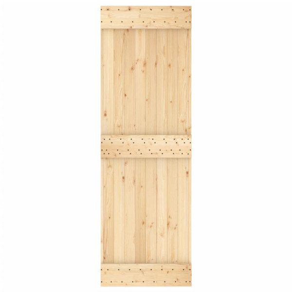 Puerta corredera con herrajes madera maciza de pino 70x210 cm M 4