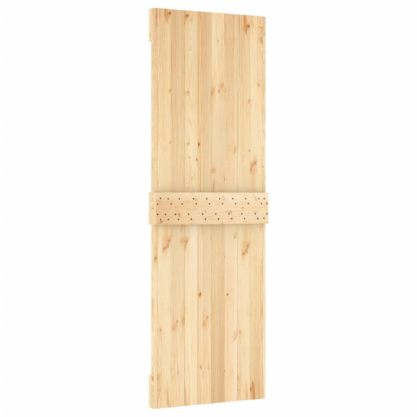 Puerta corredera con herrajes madera maciza de pino 70x210 cm M 5