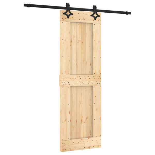 Puerta corredera con herrajes madera maciza de pino 70x210 cm M 2