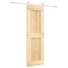 Puerta corredera con herrajes madera maciza de pino 70x210 cm 2