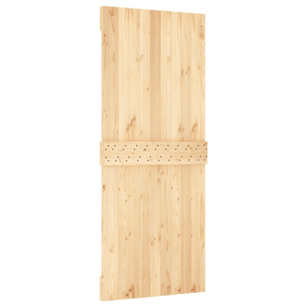 Puerta corredera con herrajes madera maciza de pino 85x210 cm M 4
