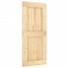 Puerta corredera con herrajes madera maciza de pino 90x210 cm 3