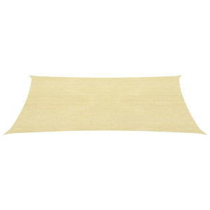 Toldo de vela HDPE beige 160 g/m²  2.5x3.5 m H