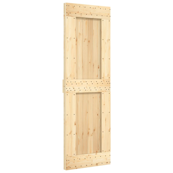 Puerta corredera con herrajes madera maciza de pino 70x210 cm M 3