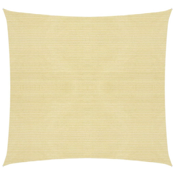 Toldo de vela HDPE beige 160 g/m² 2.5x2.5 m D