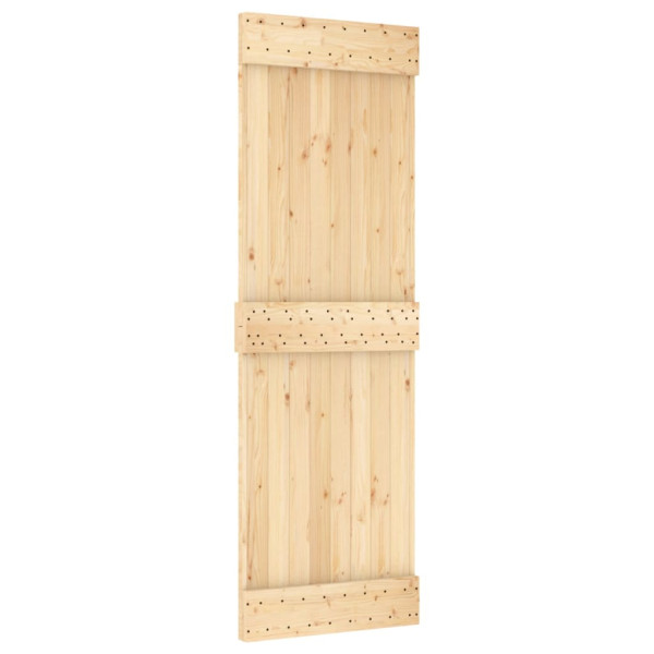 Puerta corredera con herrajes madera maciza de pino 70x210 cm M 3