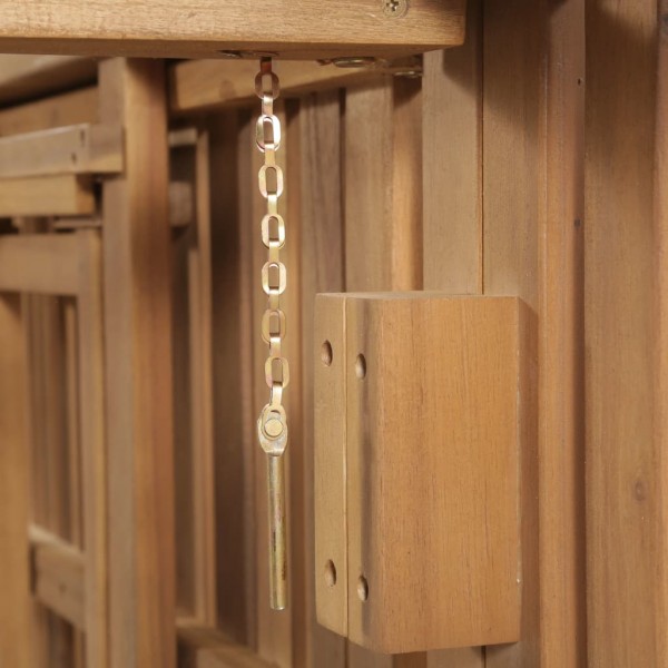 Tumbona plegable de madera maciza de acacia M 2