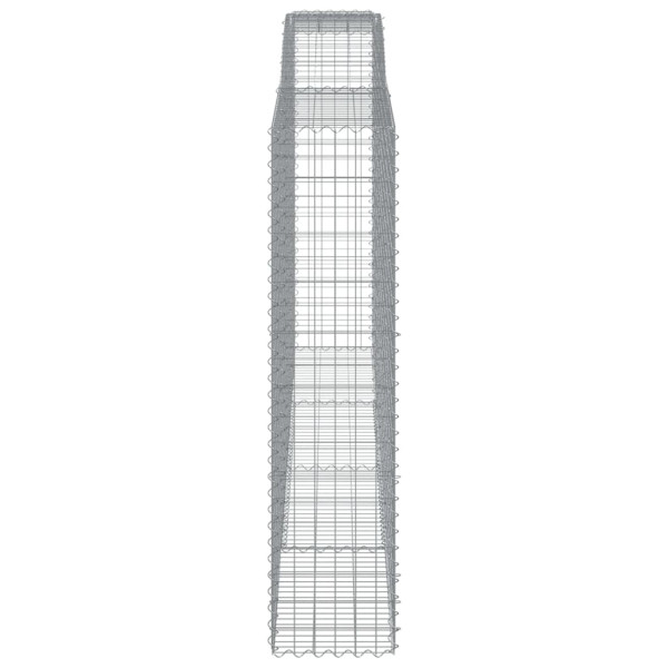 Cestos gabião arqueados 10 pcs 400x50x200/220 ferro galvanizado M 5