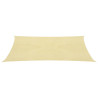 Para-sol estilo vela 160 g/m² 2.5x4.5 m PEAD bege 2