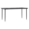 Set comedor jardín 7 pzas y cojines ratán sintético gris 4
