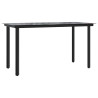 Set comedor jardín 7 pzas y cojines ratán sintético gris 4