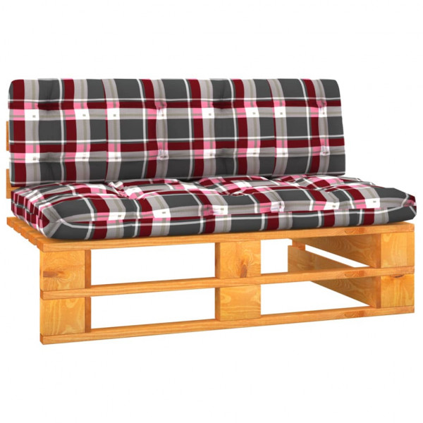 Sofá central palets jardín madera pino impregnada marrón miel D