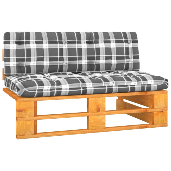 Sofá central palets jardín madera pino impregnada marrón miel D