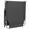 Tumbona plegable con respaldo ajustable gris 4