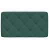 Cabecero de cama acolchado terciopelo verde oscuro 90 cm 5
