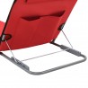 Estera de playa plegable 2 unidade acero y tela rojo 5