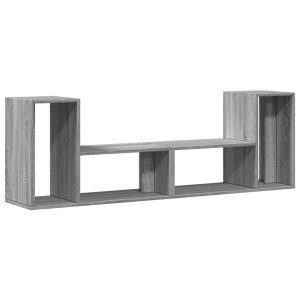 Móveis de TV 2 pcs 75x30x50 cm derivados madeira cinza sonoma H