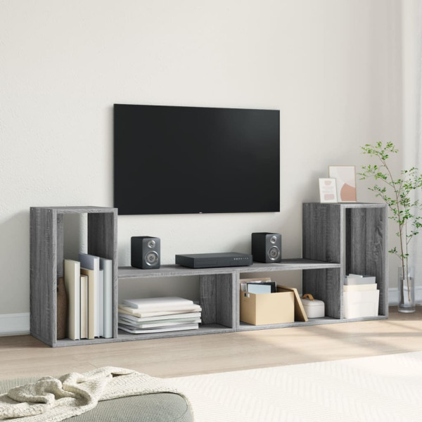Muebles de TV 2 uds madera ingeniería gris Sonoma 75x30x50 cm M 3