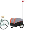 Remolque para bicicleta hierro negro y naranja 45 kg 3