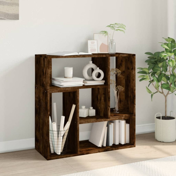 Muebles de TV 2 uds madera ingeniería roble ahumado 75x30x50 cm M 4