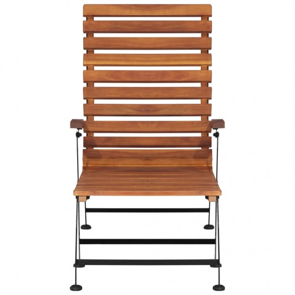 Espreguiçadeira de exterior madeira de acácia maciça M 2